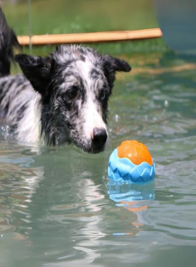 PET FUN كرة عائمة مضيئة بتقنية LED من PET FUN للكلاب والجراء | لعبة متينة تصدر صوت صرير للمضغ والتدريب | عبوة من 4 قطع - Image 5